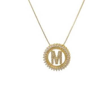Imagem de Colar Personalizado Mandala com Inicial – Semi Joias Banhadas em Ouro 18k (M)