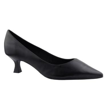 Imagem de Sapato Scarpin Fem Bottero Couro Bico Fino Preto 354601-10