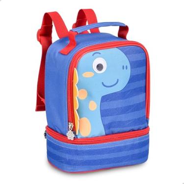 Imagem de Lancheira T�rmica Infantil Dinossauro Clio Pets 9" (Azul)
