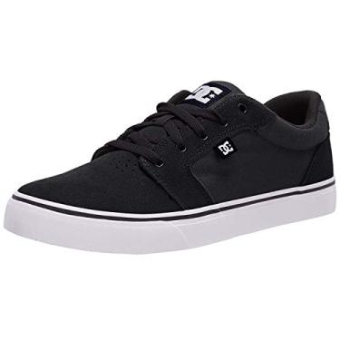 Imagem de DC Tênis de skate casual Anvil masculino, Preto/branco/preto, 37