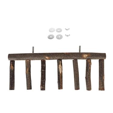 Imagem de de Madeira de maçã para Escalada de Papagaio, Suporte de Poleiro de Pássaro Saudável Com Vários ângulos, Adequado para Papagaio Pequeno e Médio, Brinquedo Artesanal para Animais