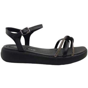 Imagem de Sandália Feminina Papete Casual Dia a Dia Ultra Conforto com Strass Ramarim 2424254