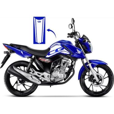 Imagem de Adesivo Tanque Lateral + Gravata Cg Fan 160 2018/2021 Branco - Resitan