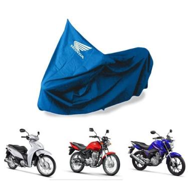 Imagem de Capa Protetora Impermeável Para Moto Honda - SPTS,  M, Azul-celeste