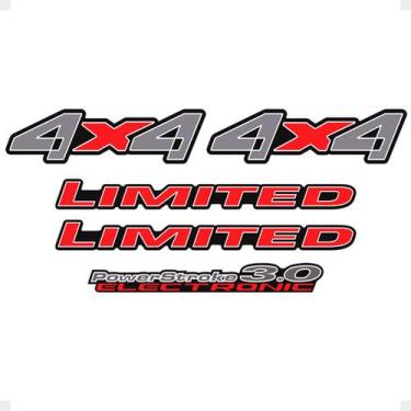 Imagem de Adesivo Compatível Ranger 2005/2009 Limited 4x4 3.0 Vermelho - SPORTIN