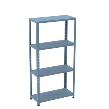 Imagem de Estante com Estrutura Metálica com 4 Prateleiras Espresso Móveis