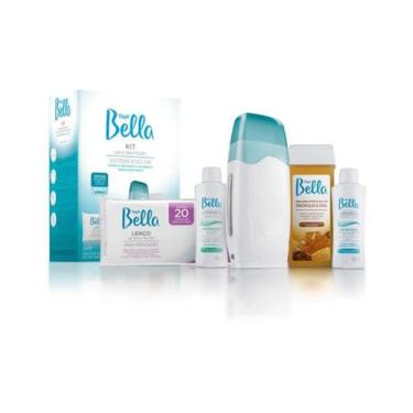 Imagem de Kit Aparelho Depilador Elétrico P Depilação Cera Quente - DepilBella