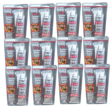 Imagem de 12 Unidades - cola Silicone Vedante Alta Temperatura Grey - ABRO