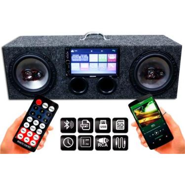Imagem de Caixa Amplificada Bluetooth Ativa 6 Bravox + Multimidia Mp5 - OESTESOM
