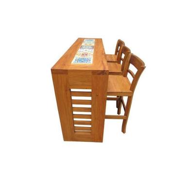 Imagem de Bancada Rústica Corais em Madeira de Demolição - Cód 2447 - Barrocarte