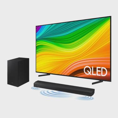 Imagem de Smart TV 65 qled 4K 65Q60D 2024 + Soundbar HW-B550