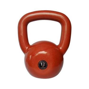 Imagem de Kettlebell De 12 Kg Emborrachado - Acte, Vermelho escuro