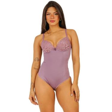 Imagem de Cinta Modeladora Feminina Alta compressão De Cetinete Body Adulto - Em