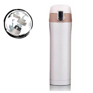 Imagem de Garrafa Termica em Aço Inox Squeeze Academia 500ml - Tesla Store, Bran