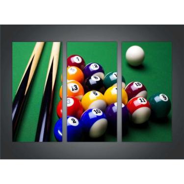 Imagem de Quadro Decorativo Sinuca Bilhar Esporte Salas De Jogos Decorações Com 
