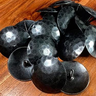 Imagem de Pacote com 25 - Pregos decorativos de ferro de 4,5 cm, parafusos forjados, pregos de porta martelados, pregos de madeira para estofados, acabamento rústico, antigo, forjado por Sidco Supply