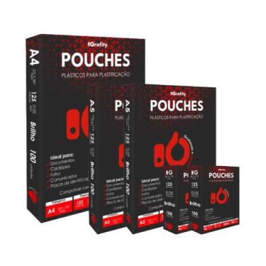 Imagem de Plástico Plastificação 500 Grafity 1 Cento A4, 2 Centos A5 E 2 Centos 