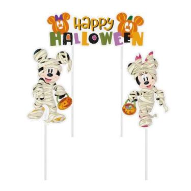 Imagem de Kit Topo De Bolo Happy Halloween Disney 3un - Cromus