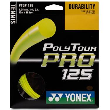 Imagem de Corda Yonex Poly Tour Pro 16L 1.25mm Amarela - Set Individual