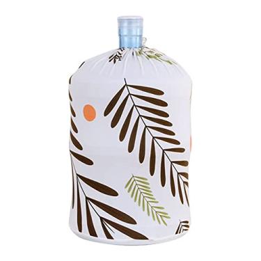 Imagem de Tampa de poeira de barril de água para garrafa de água de 5 galões, capa à prova de poeira do refrigerador de água de tecido elástico, protetor de balde de dispensador de água doméstico reutilizável