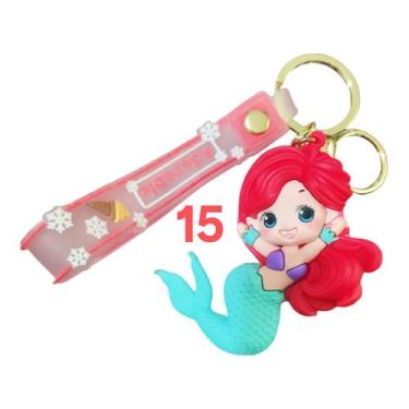 Imagem de Chaveiro Fofinho Stitch Sereia Emborrachado Realista 3D Grande - Dream