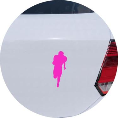 Imagem de Adesivo de Carro Jogador de Futebol Americano - Cor Rosa - Melhor Ades