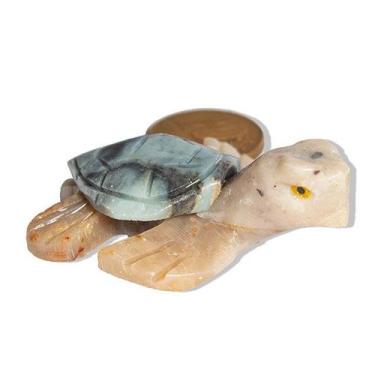 Imagem de 01 Tartaruga Misto Esculpido Artesanato em Pedra Dolomita - Cristaisde