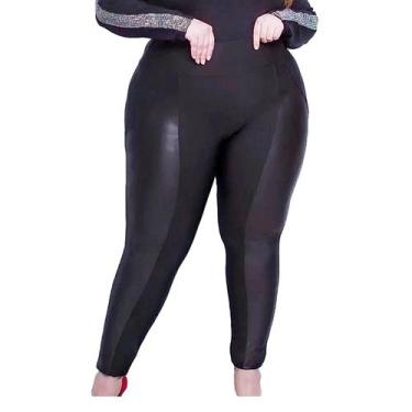 Imagem de Calça Legging Plus Size Montaria Detalhes Cirre Flanelada 2995-1 - Sho