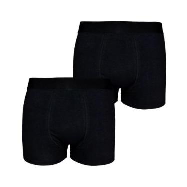 Imagem de Kit com 2 Cuecas Boxer Box Try Basics Algodão Cotton Lisa Básica Casua