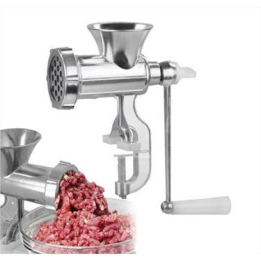 Imagem de Maquina Manual de Moer Carne Tamanho Boca 10 - moedor manual 10