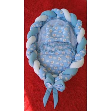 Imagem de Ninho trancado com mosquiteiro e travesseiro anatômico - Lavitoriosa ,