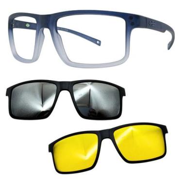 Imagem de Oculos Mormaii 6127 Swap 5 Com 2 Clipons Prata e Noturno, Dl6 cinza