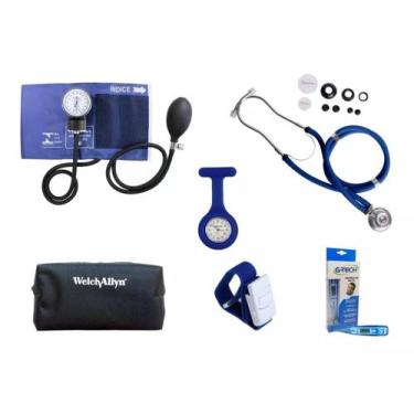 Imagem de Kit Para Estágio Enfermagem E Fisioterapia Completo - Premium,  Azul