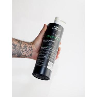 Imagem de Gel para Barbear Profissional WE BLACK 1000ml - Barbear Suave, Confort