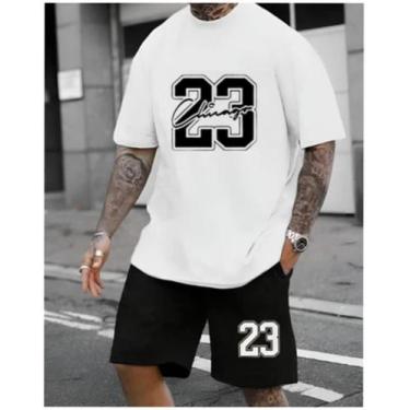Imagem de Conjunto Camiseta Oversized Masculina + Bermuda Tactel Academia Chicag