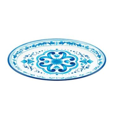 Imagem de Prato Raso Blues Em Melamina 27,5Cm - Guzzini