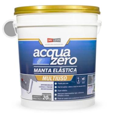 Imagem de Manta Elástica Impermeabilizante Acrílica Acqua Zero 20KG Cinza - Elas