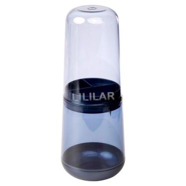 Imagem de Porta Escova e Creme Dental com Tampa Multiuso Blend Luxo - PLASUTIL, 