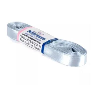 Imagem de Fita de Cetim Progresso 10mm nº2 - 10m Cor 084 Prata - 01 unidade - Fi