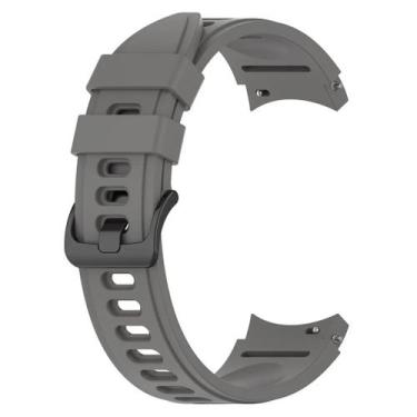 Imagem de Pulseira Silicone para Galaxy Watch 4 Watch 5 Watch 6 - Poolsy, Cinza