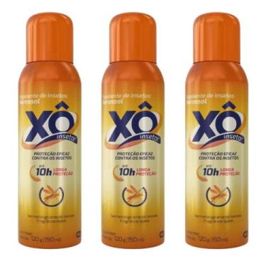 Imagem de Kit Xô Inseto Repelente Aerossol Com 3 Unidades De 150ml Cada - CIMED