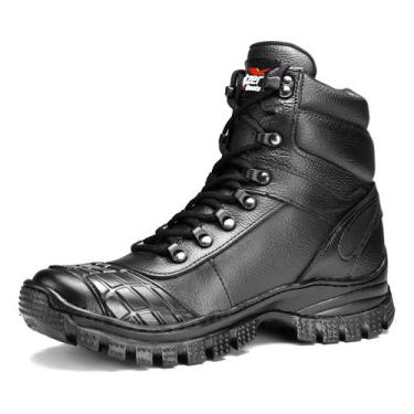 Imagem de Coturno Militar Segurança material ecológico Botina Cano Longo - Bota 