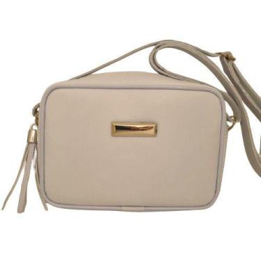 Imagem de Bolsa Quadrada Alça Transversal - TREND BAGS, amendoa