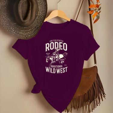 Imagem de Camiseta Feminina Country Look Country T-shirt Roça Agro Rodeio Boiade
