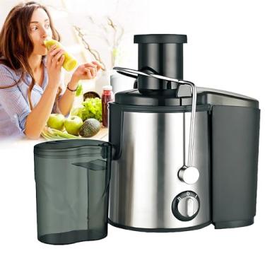 Imagem de CHONGHAN Espremedor Prensa A Frio 800 W, MáQuina Espremedor MastigaçãO Lenta Para Uso DoméStico,18000-20000 Rpm,MáQuina De Suco CentríFuga De Boca Larga De 65 Mm Para Legumes De Frutas