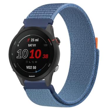 Imagem de Meliya Pulseiras de relógio compatíveis com Garmin Forerunner 255, pulseira de relógio Forerunner 265 feminina e masculina, pulseira de substituição de nylon macio para smartwatch Garmin Forerunner