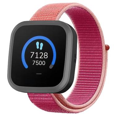 Imagem de OWKEY Pulseira de relógio infantil de 20 mm compatível com relógio Gabb / SyncUP Kids Watch e Gizmo, pulseira de relógio de nylon respirável com pinos de liberação rápida, pulseira ajustável para