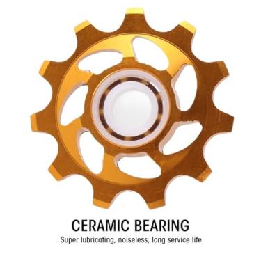Imagem de Rolo Guia do Desviador Traseiro da Polia da Roda da Bicicleta 11T para Peças de Mountain Bike (Ouro)