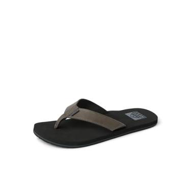 Imagem de REEF Twinpin Chinelo masculino de praia, palmilha acolchoada macia, adequada para água, Cinza, 42