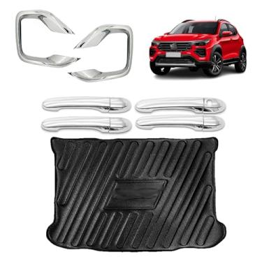 Imagem de Kit para Adaptável Para Pulse 2018 2019 2020 2021 2022 2023 Moldura Auxiliar Farol de Milha Maçaneta 4 Portas Protetor de Porta-Malas.